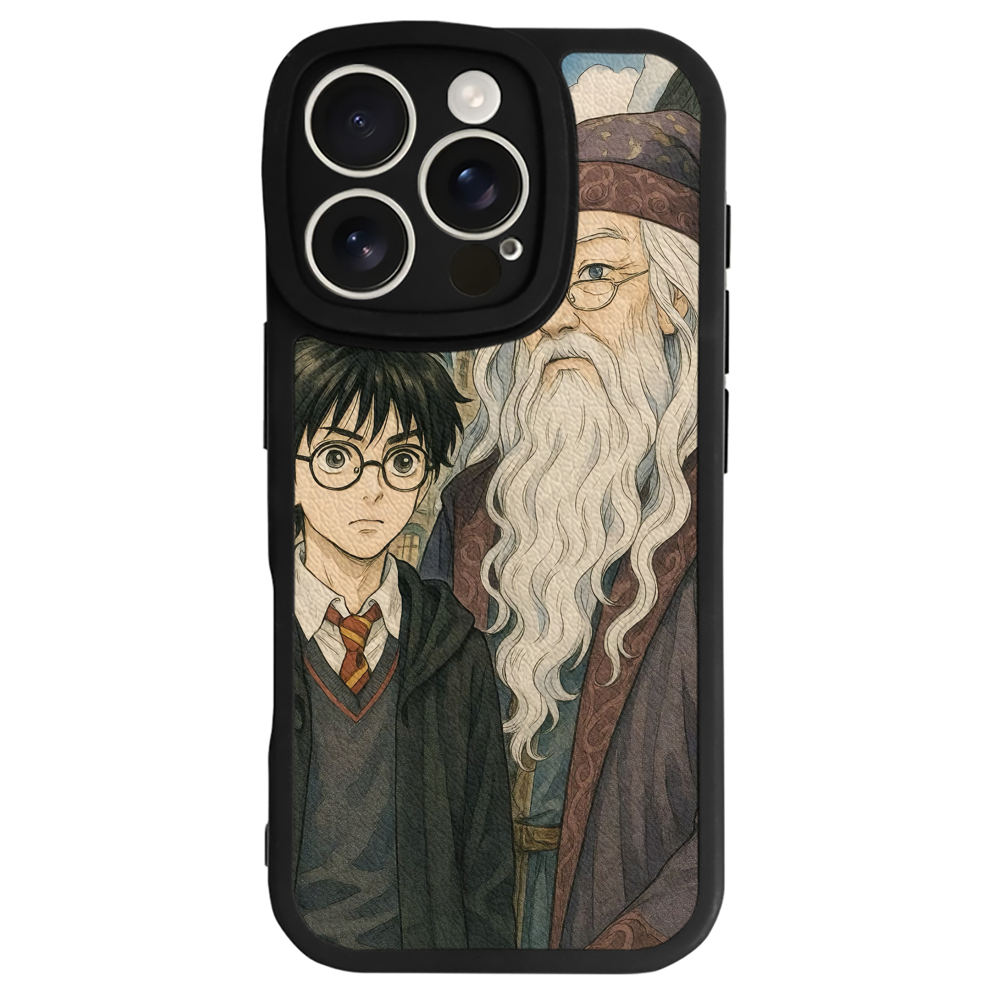 （画像用） Harry Potter ハリー・ポッターシリーズ 【iPhone 16シリーズ対応】シリコンスマホケース（レザー調） 材質：シリコン